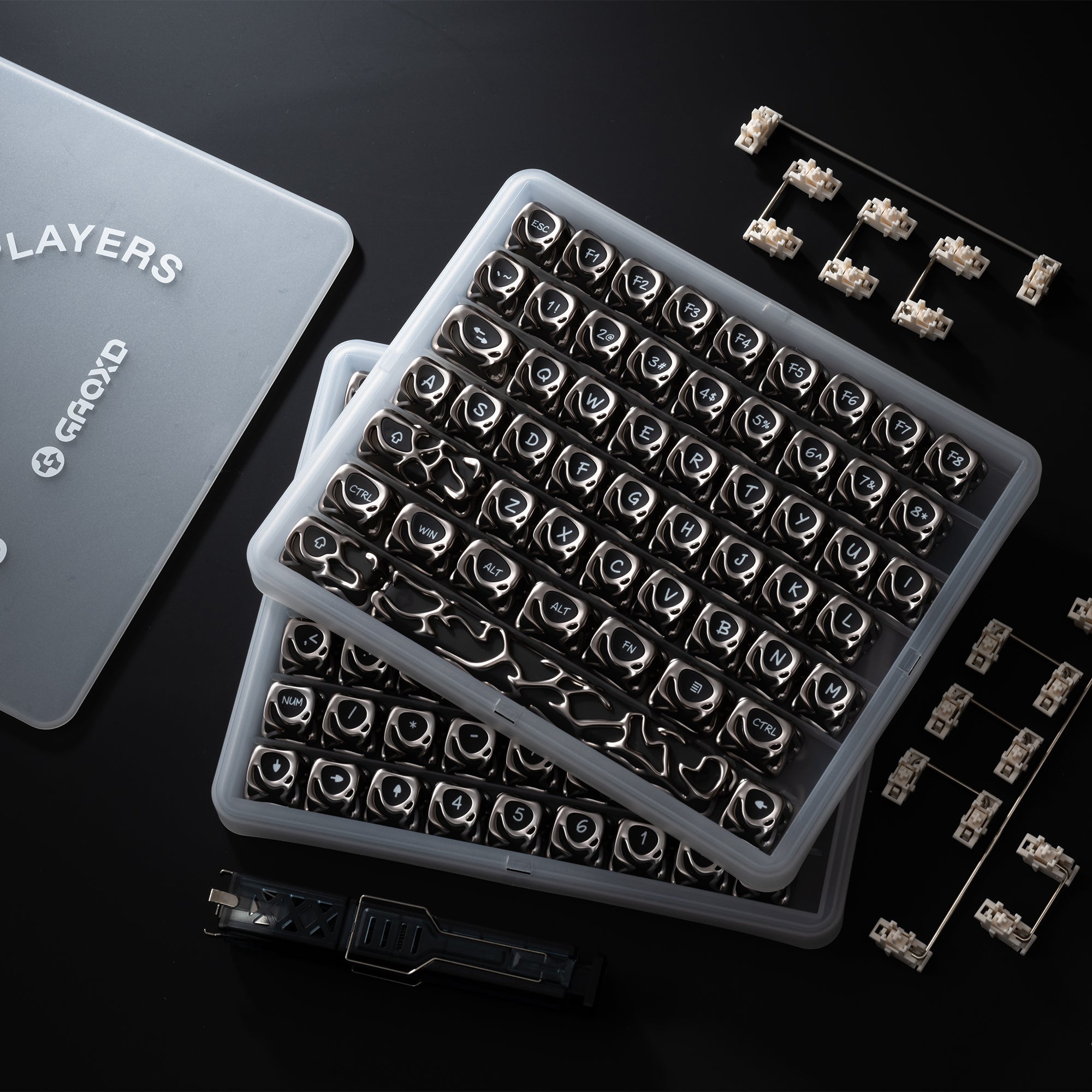 XVX Venom Themed Liquid Metallic ABS+PC Keycap Set