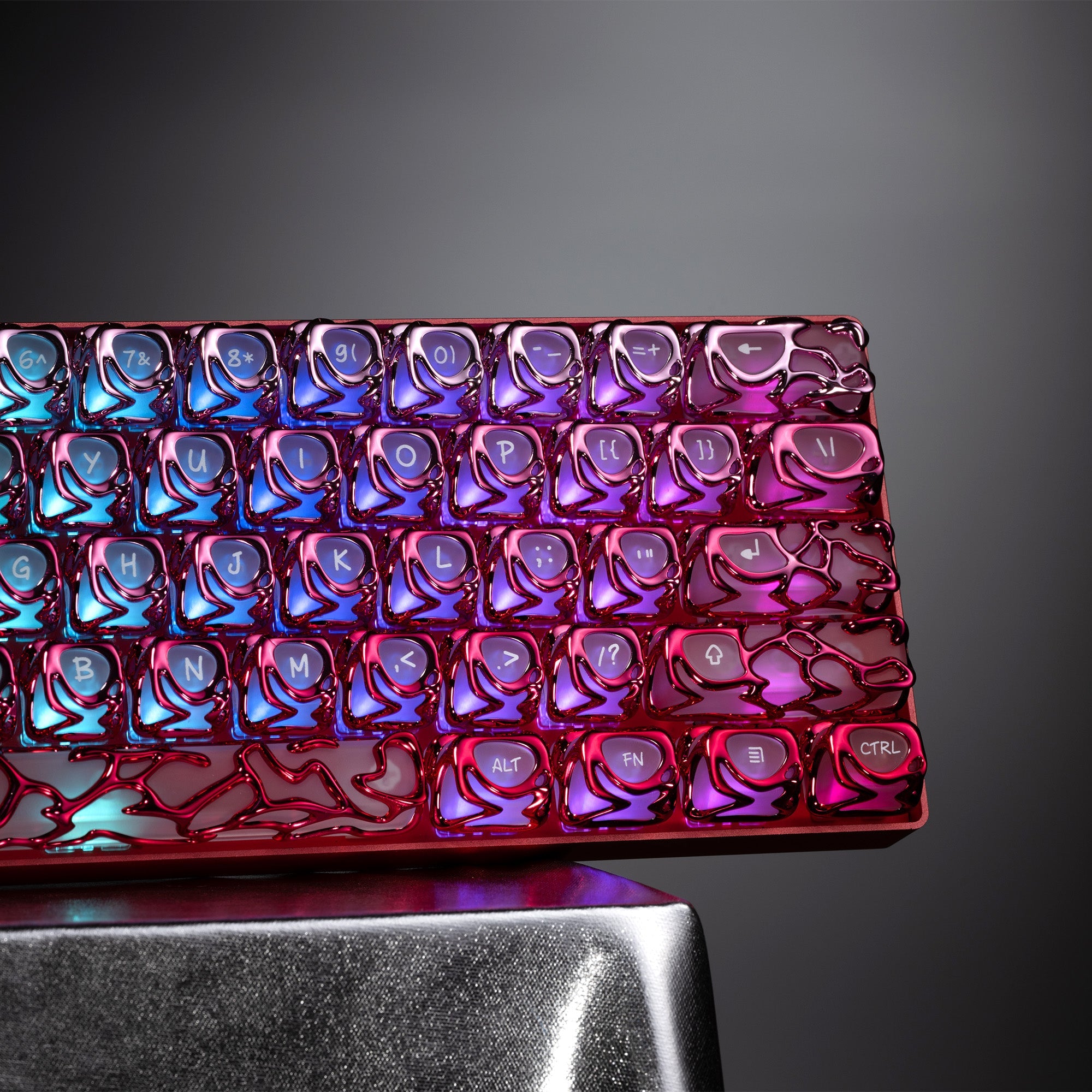 XVX Venom Themed Liquid Metallic ABS+PC Keycap Set