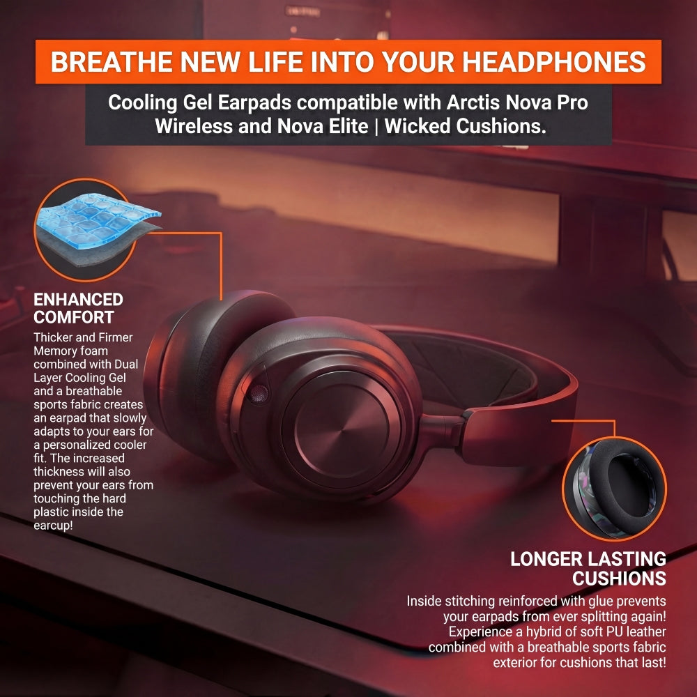 Arctis Nova Pro Wireless & Nova Elite Earpads - WC FreeZe Cooling Gel