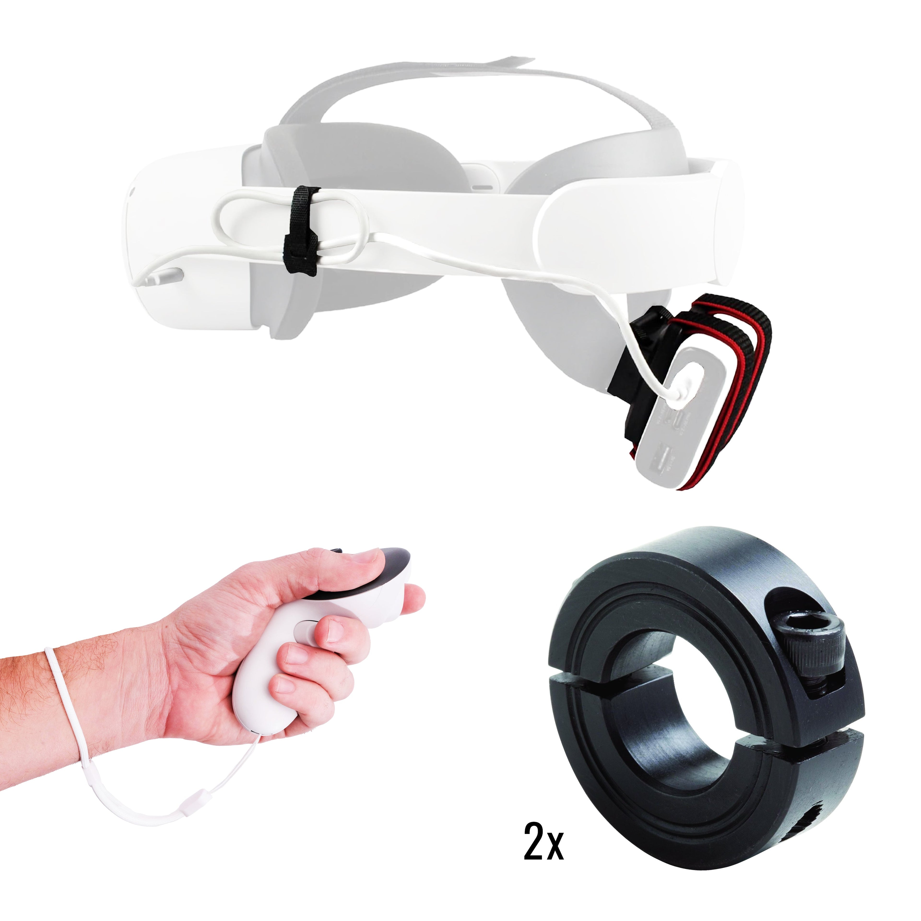 DriVR Elite - Adjustable VR Weighted Golf Club Handle Accessory - Compatible with Quest 2, 3/3s, and Pro