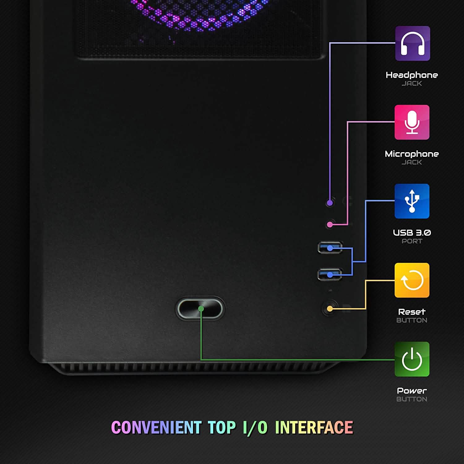 Periphio Leviathan Prebuilt VR Gaming Desktop Computer Overclocked GeForce RTX 3070 8GB (Refurbished)